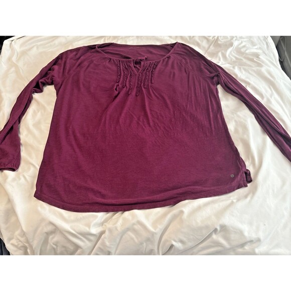 Long Sleeve Blouse Eddie Bauer T2XL Maroon - Picture 1 of 9